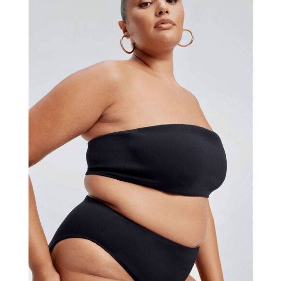 Good American Women’s Sculpt Band Bikini Top Black - Picture 5 of 10